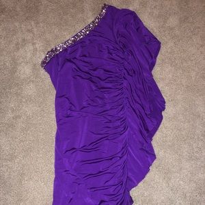 Purple formal dress